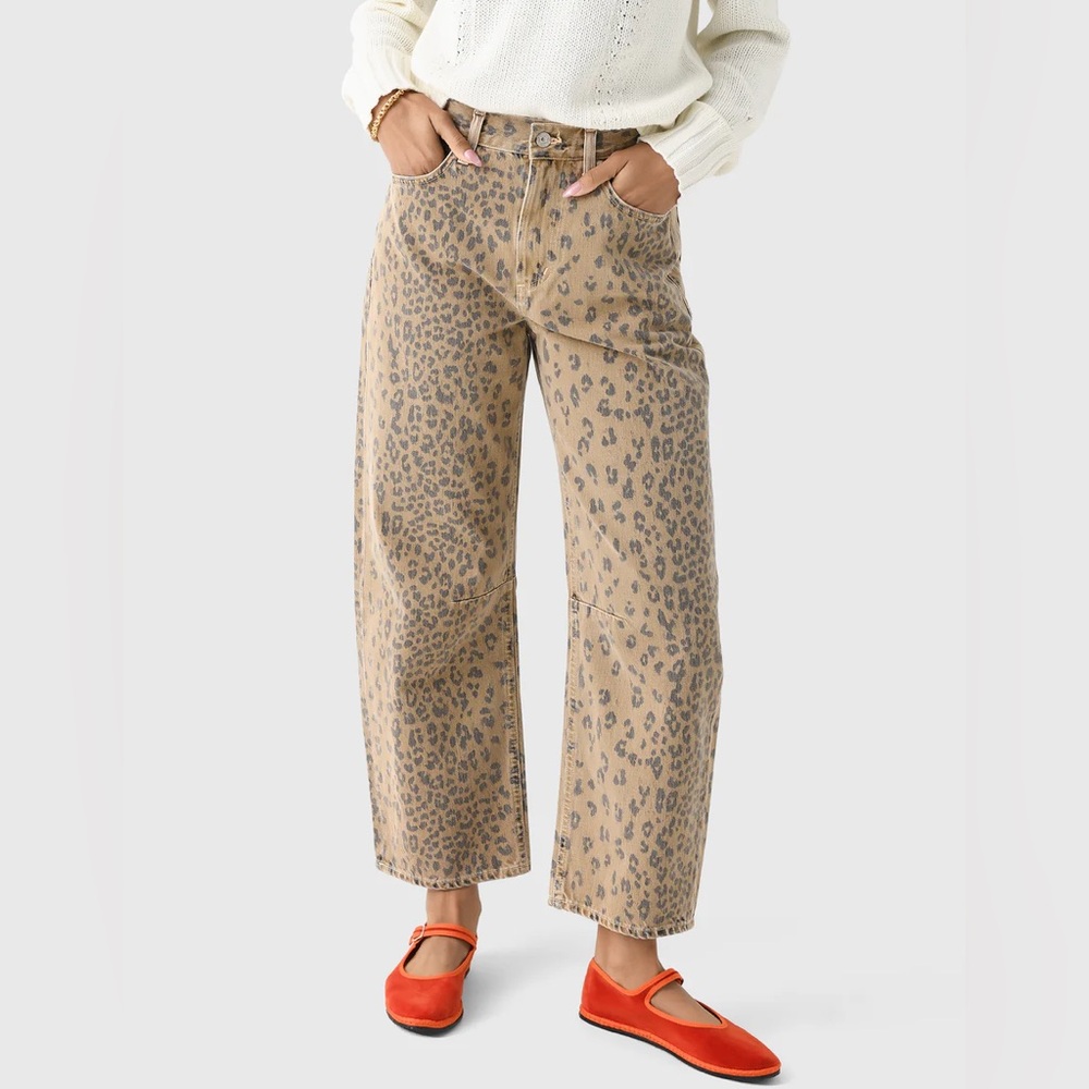 Citizens of Humanity Miro Leopard Barrel Jean size 29